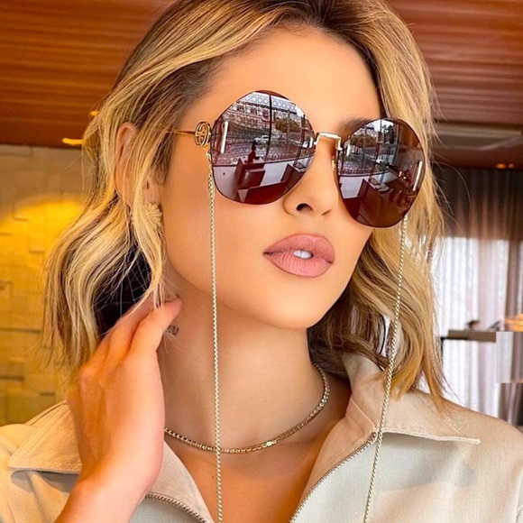 NEW GUCCI GG1203S 002 ROUND WOMEN SUNGLASSES GUCCI GG1203S - Picture 11 of 14